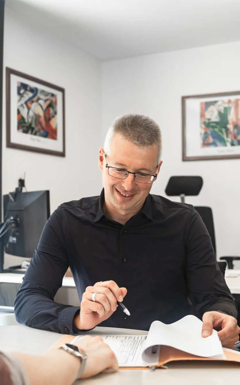 Arne Endig bei der Arbeit